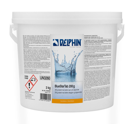 Aktivt syre 200g tabs 3kg - Delphin